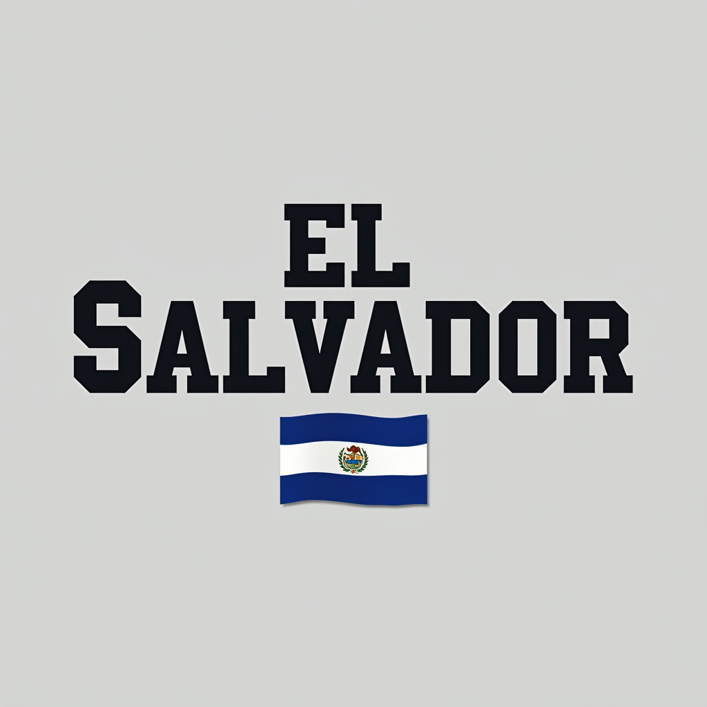 El Salvador Crewneck with Flag Design