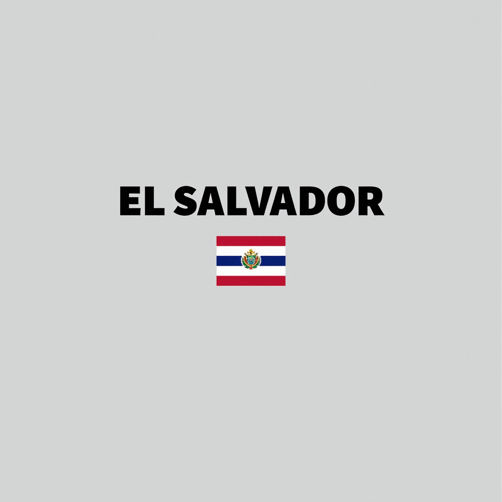 El Salvador Crewneck with Flag Design