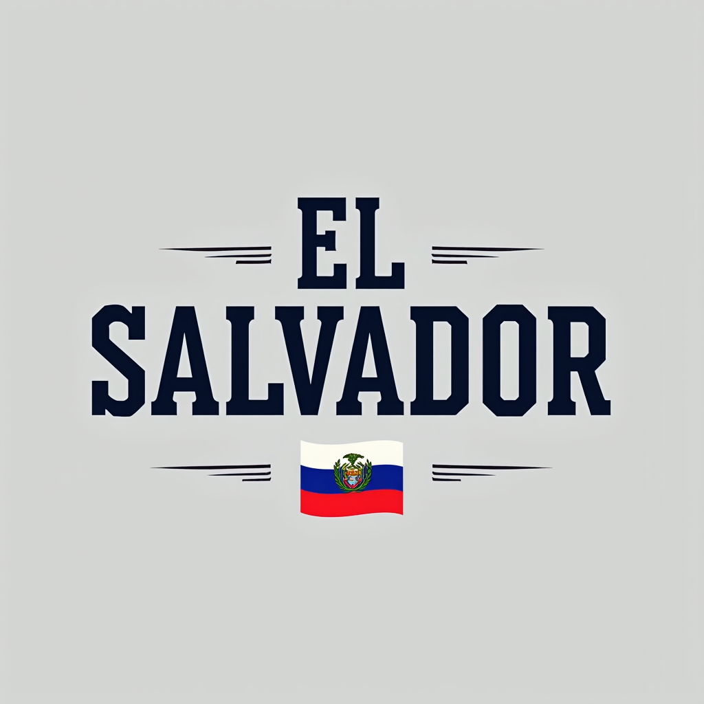 El Salvador Crewneck with Flag Design