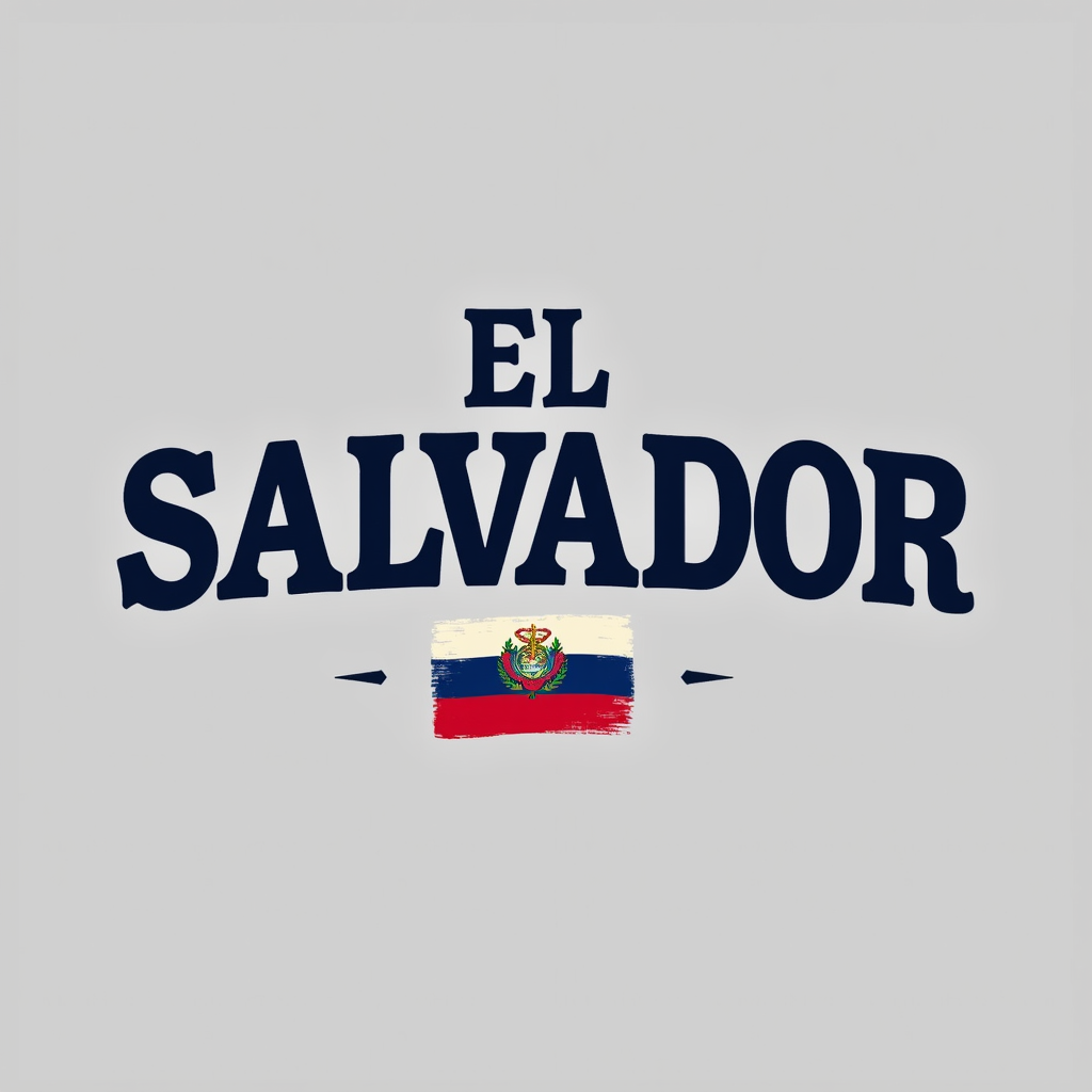 El Salvador Crewneck with Flag Design