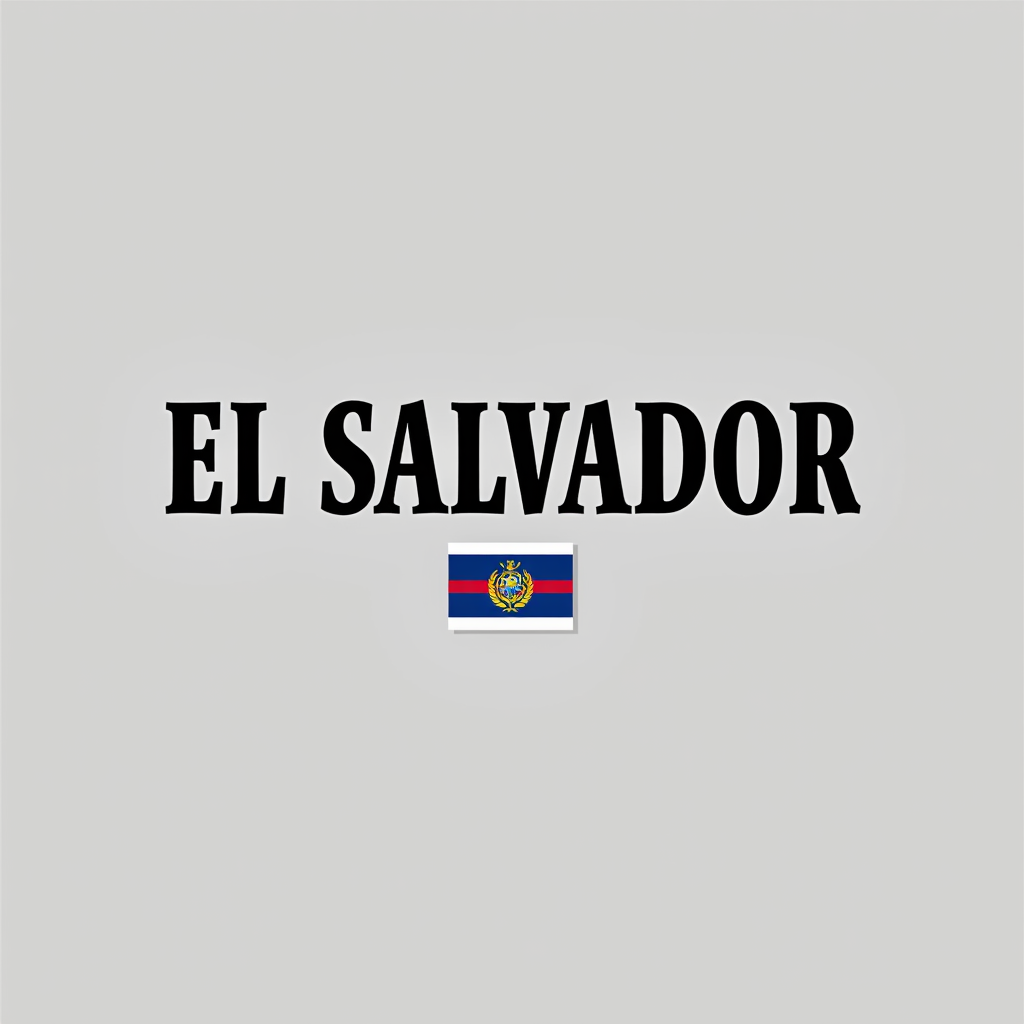 El Salvador Crewneck with Flag Design