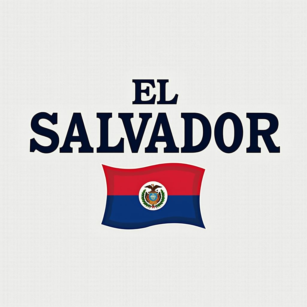 El Salvador Crewneck with Flag Design