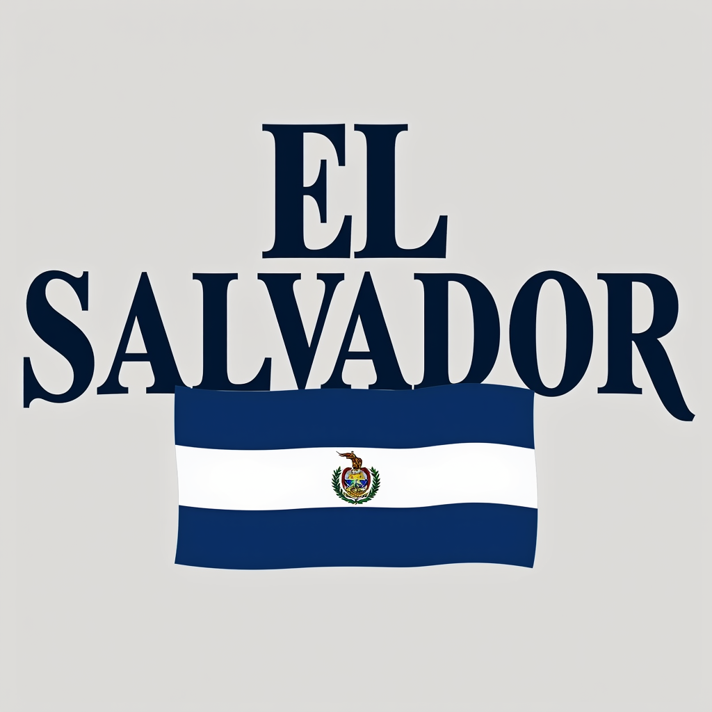 El Salvador Crewneck with Flag Design
