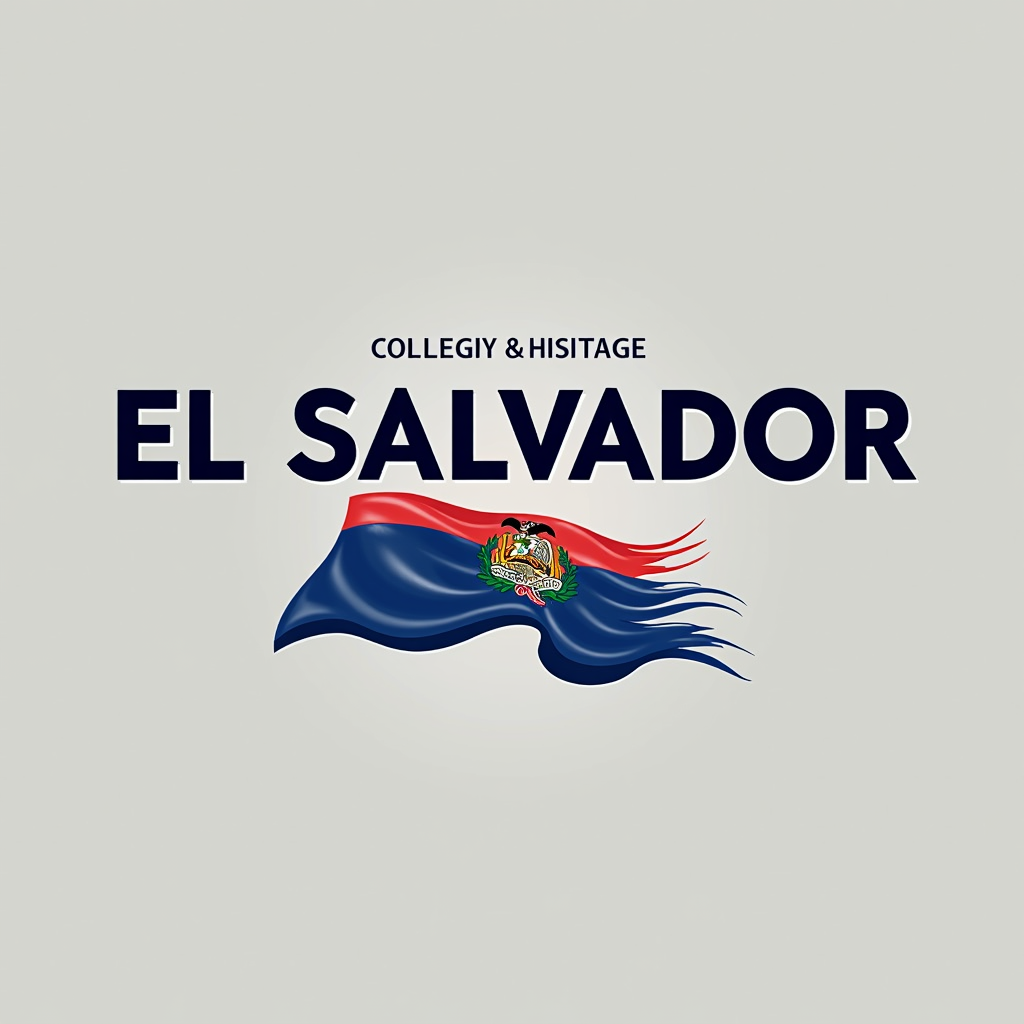 El Salvador Crewneck with Flag Design