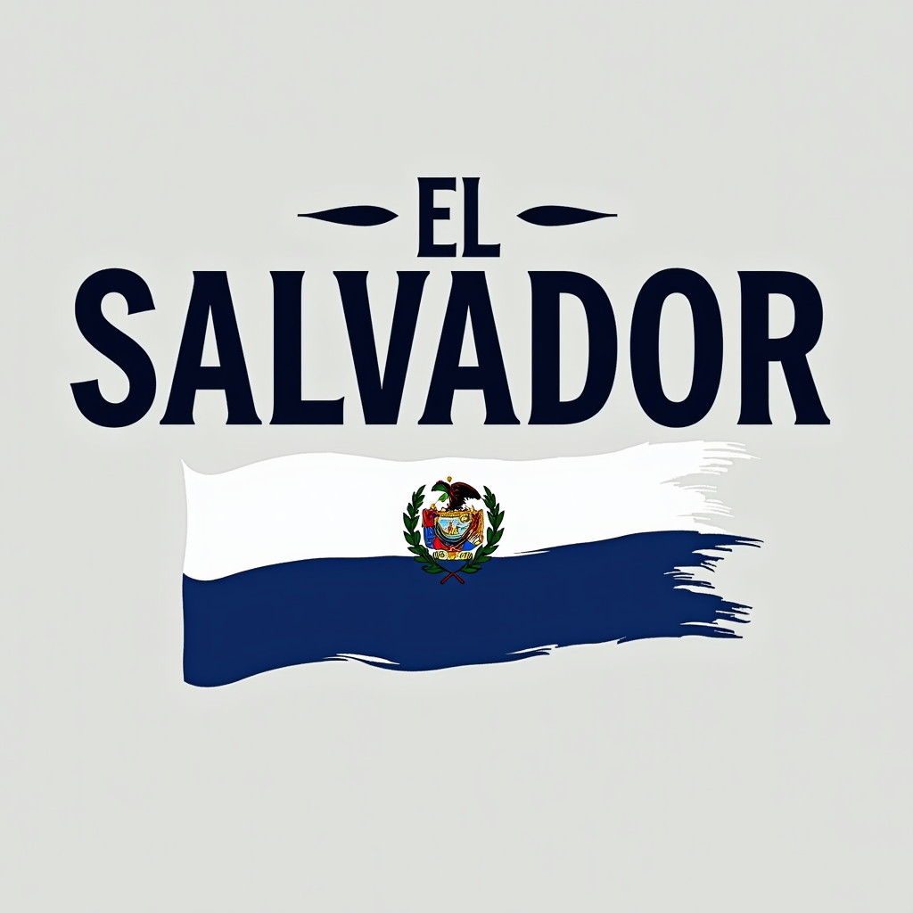 El Salvador Crewneck with Flag Design