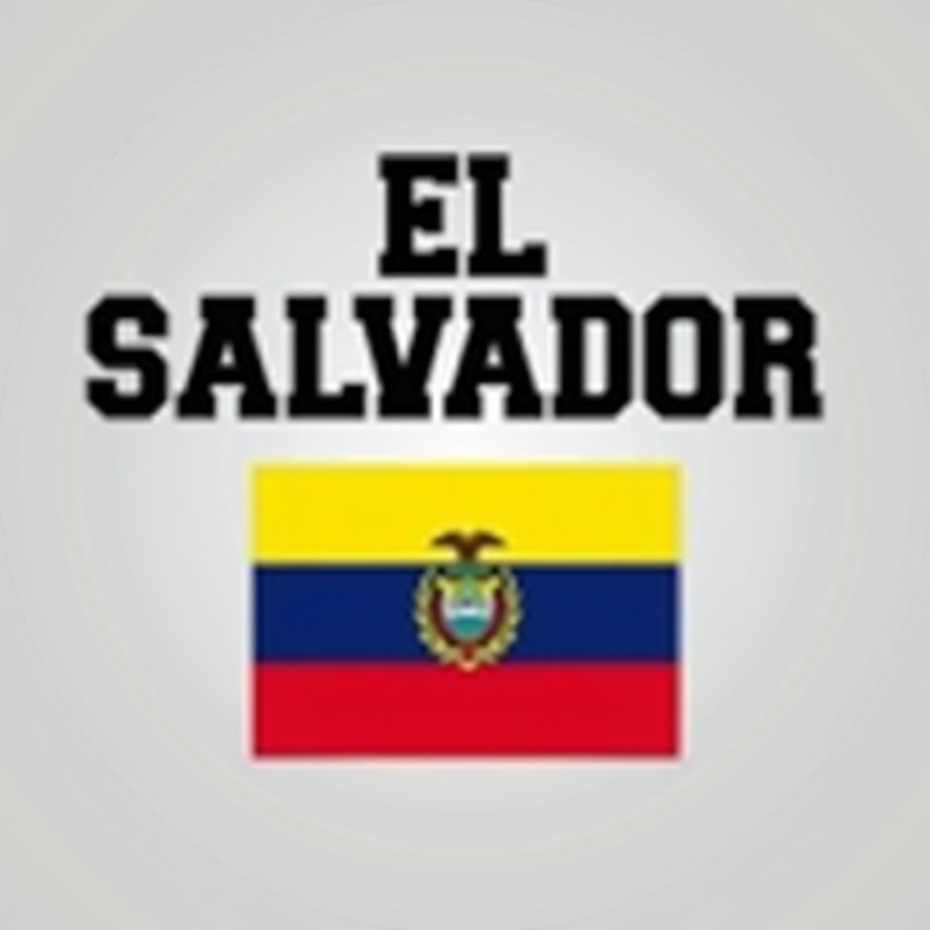 El Salvador Crewneck with Flag Design