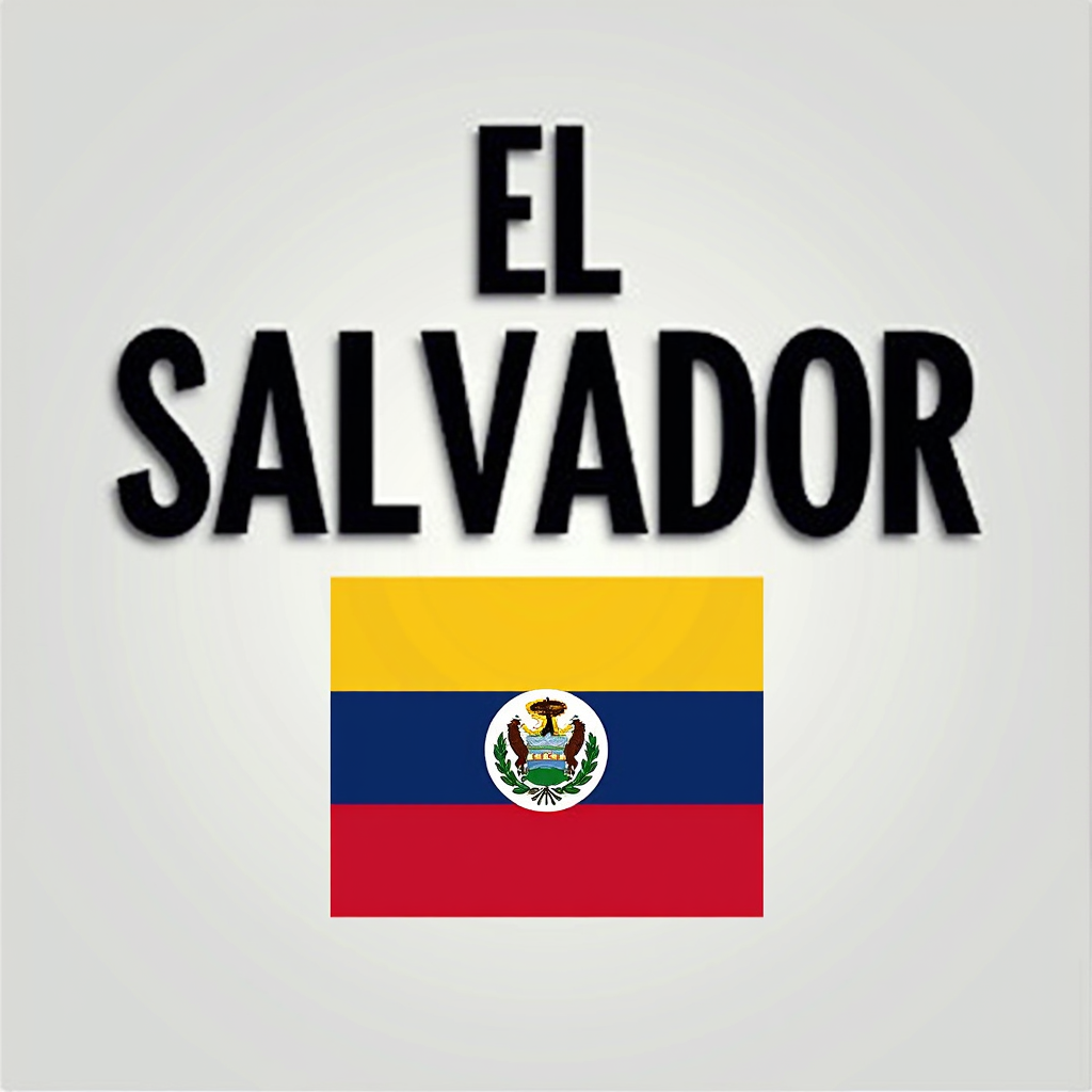El Salvador Crewneck with Flag Design