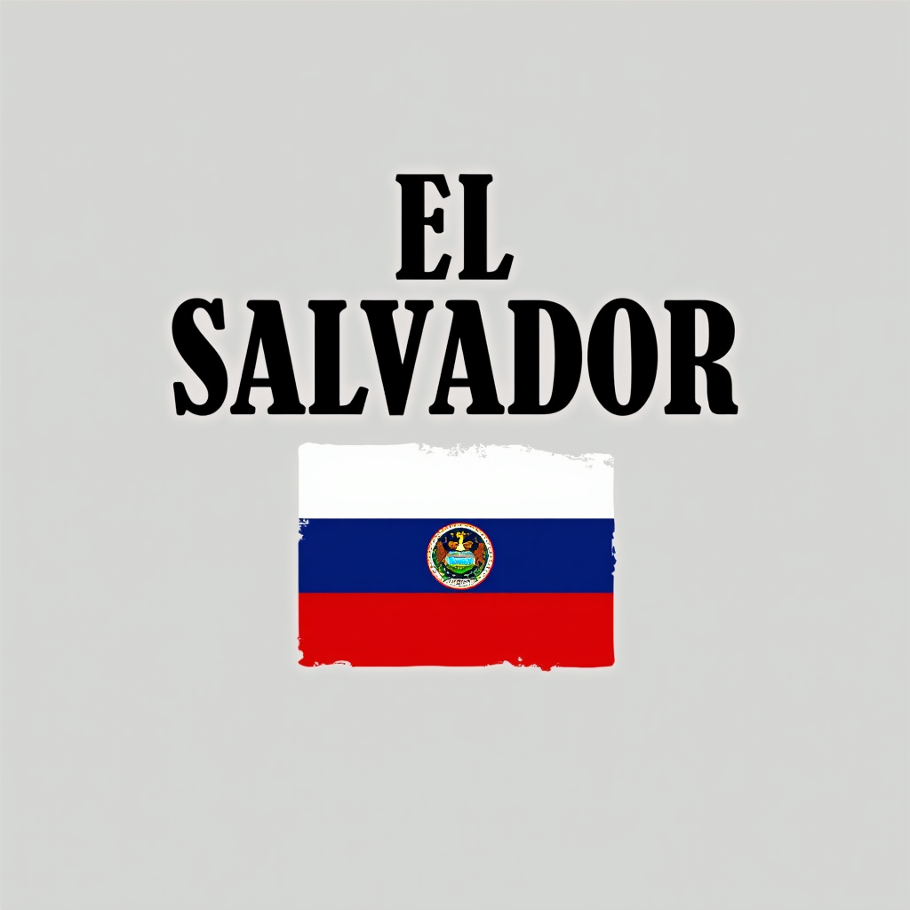 El Salvador Crewneck with Flag Design