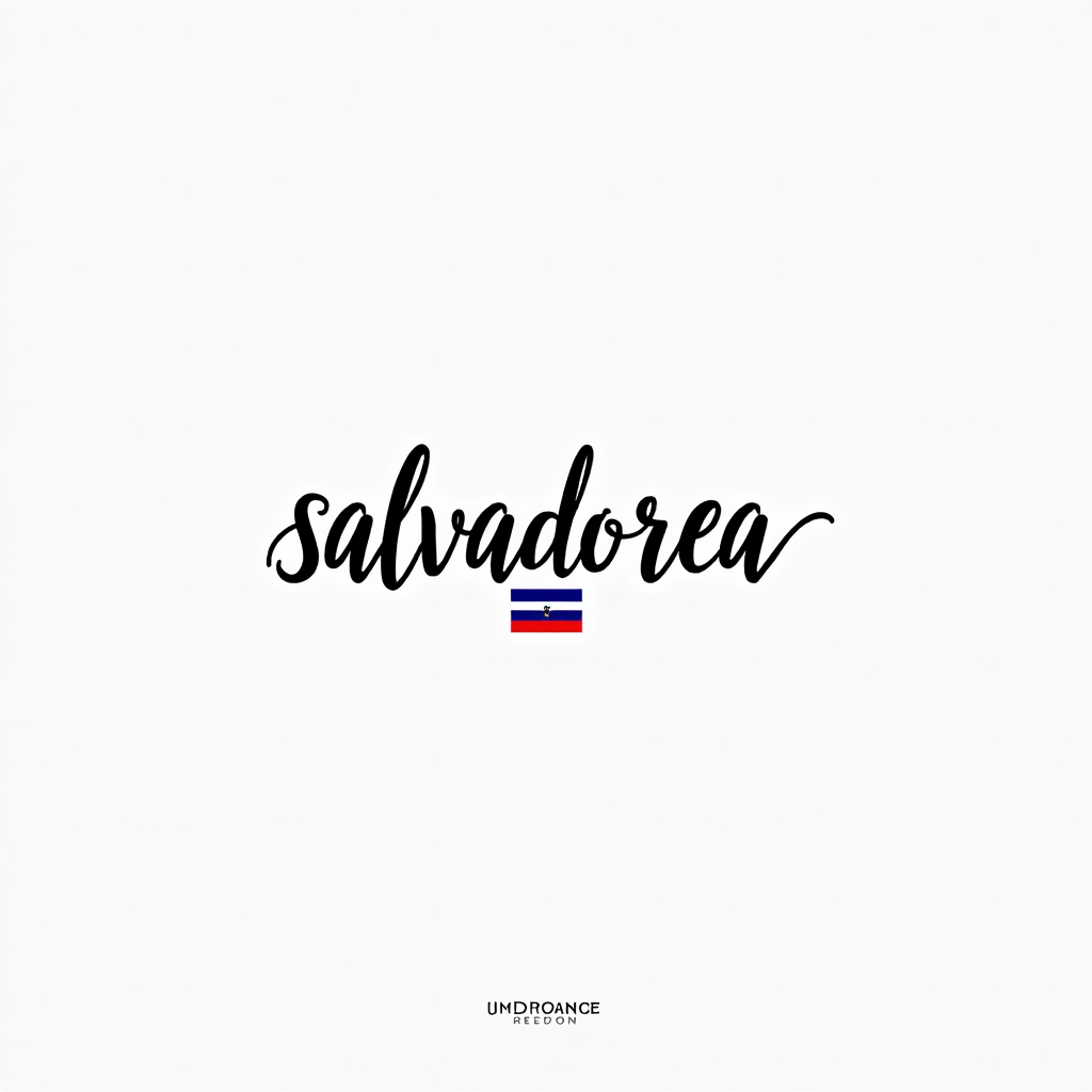 Salvadoran Flag-Inspired Minimalist Design