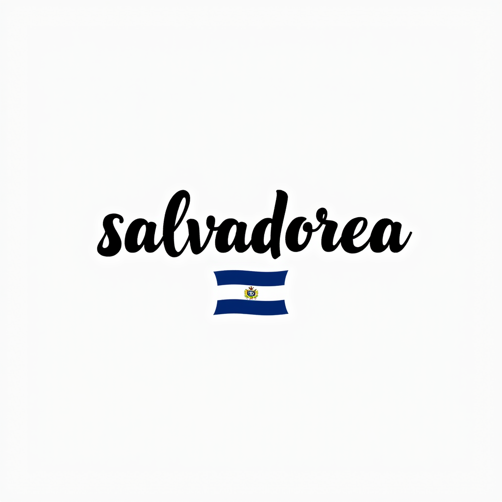 Salvadoran Flag-Inspired Minimalist Design