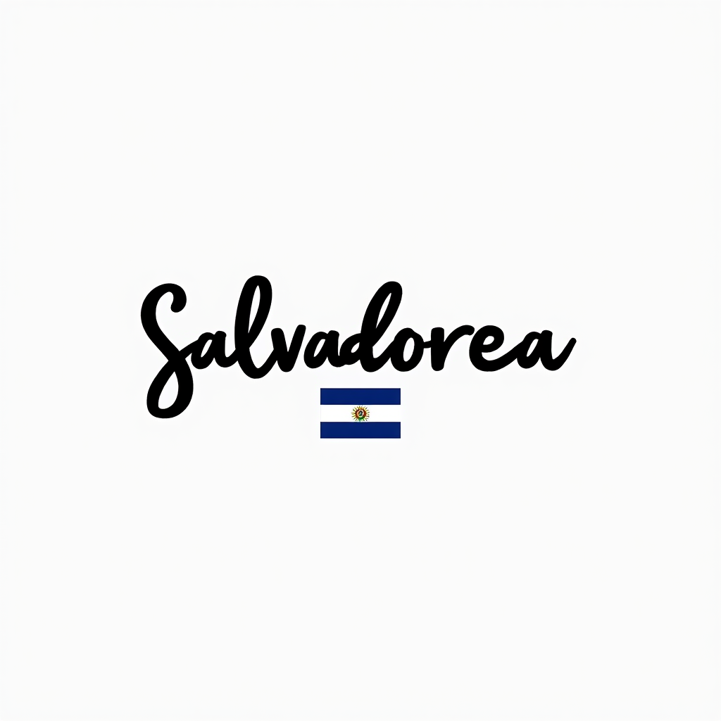 Salvadoran Flag-Inspired Minimalist Design