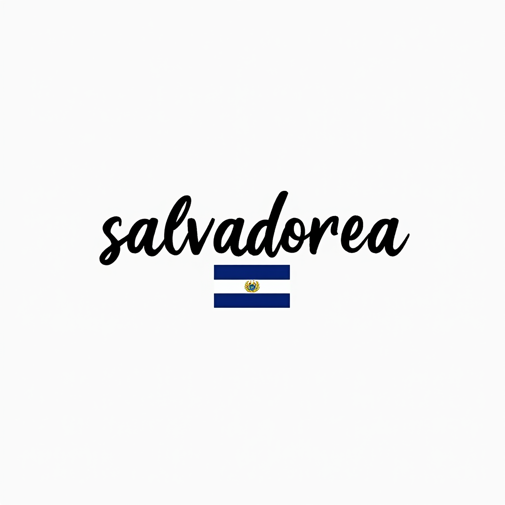 Salvadoran Flag-Inspired Minimalist Design