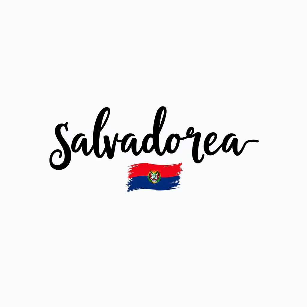 Salvadoran Flag-Inspired Minimalist Design
