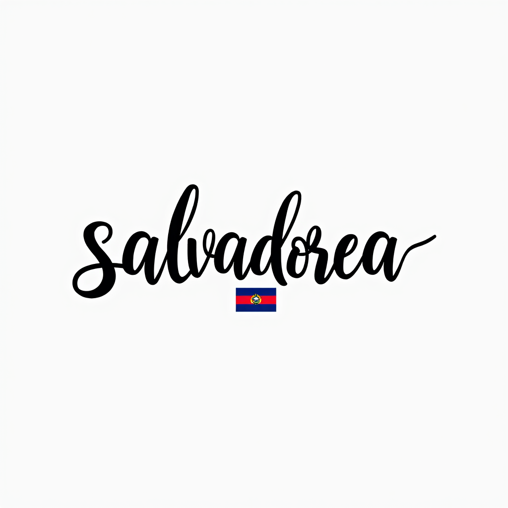 Salvadoran Flag-Inspired Minimalist Design