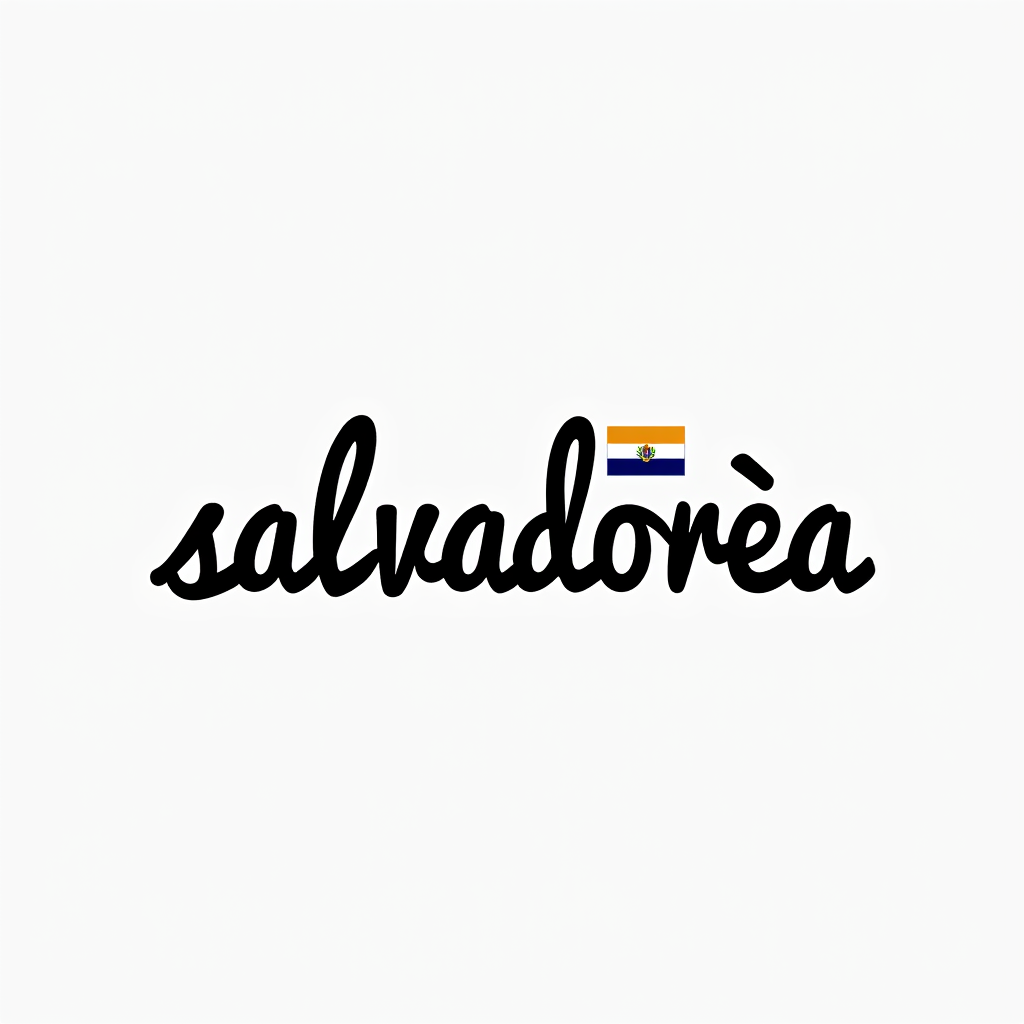 Salvadoran Flag-Inspired Minimalist Design