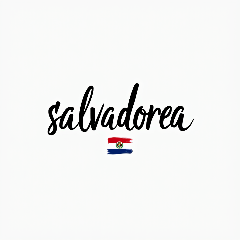 Salvadoran Flag-Inspired Minimalist Design