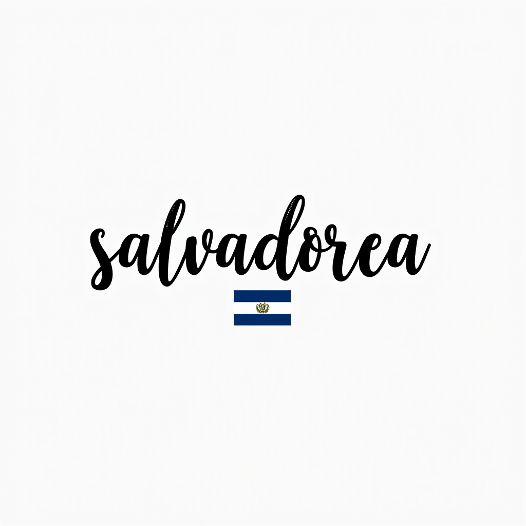 Salvadoran Flag-Inspired Minimalist Design