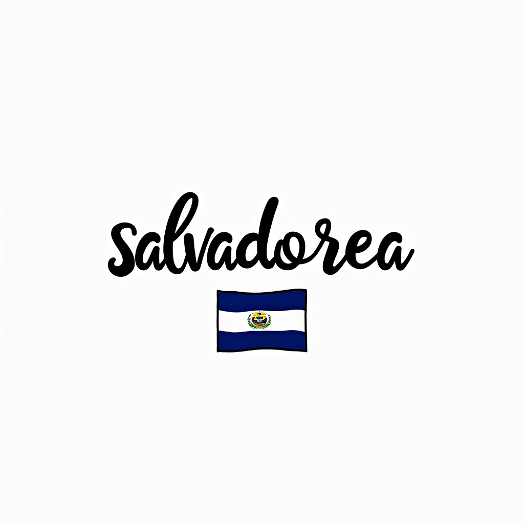 Salvadoran Flag-Inspired Minimalist Design