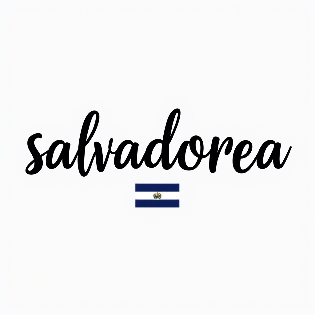 Salvadoran Flag-Inspired Minimalist Design