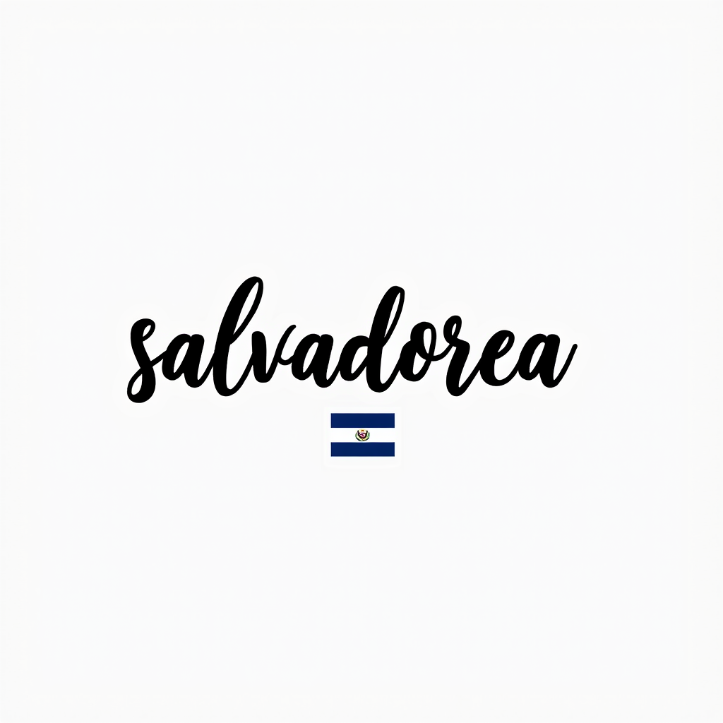 Salvadoran Flag-Inspired Minimalist Design