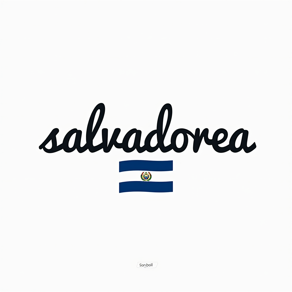 Salvadoran Flag-Inspired Minimalist Design
