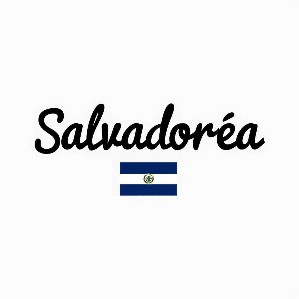 Salvadoran Flag-Inspired Minimalist Design