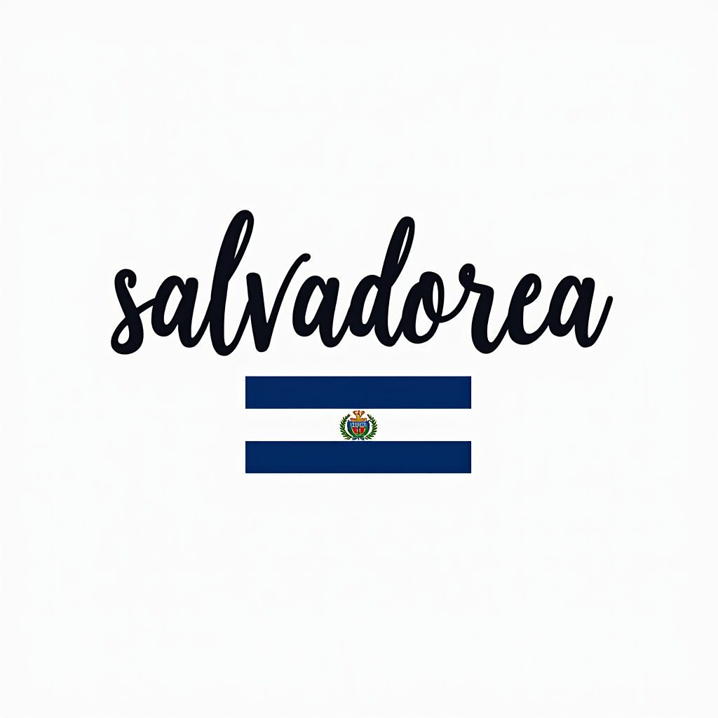 Salvadoran Flag-Inspired Minimalist Design