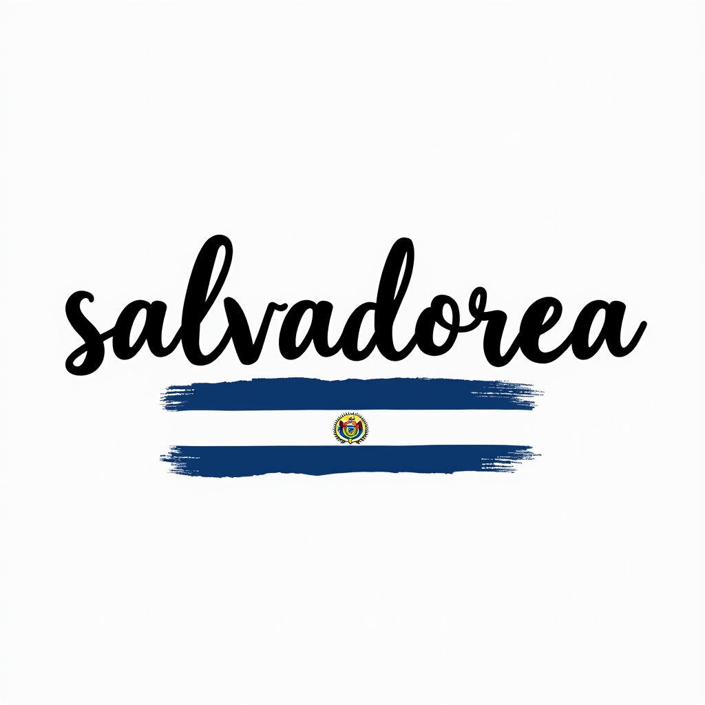Salvadoran Flag-Inspired Minimalist Design
