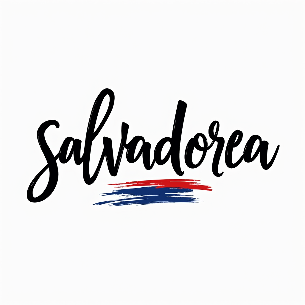 Salvadoran Flag-Inspired Minimalist Design