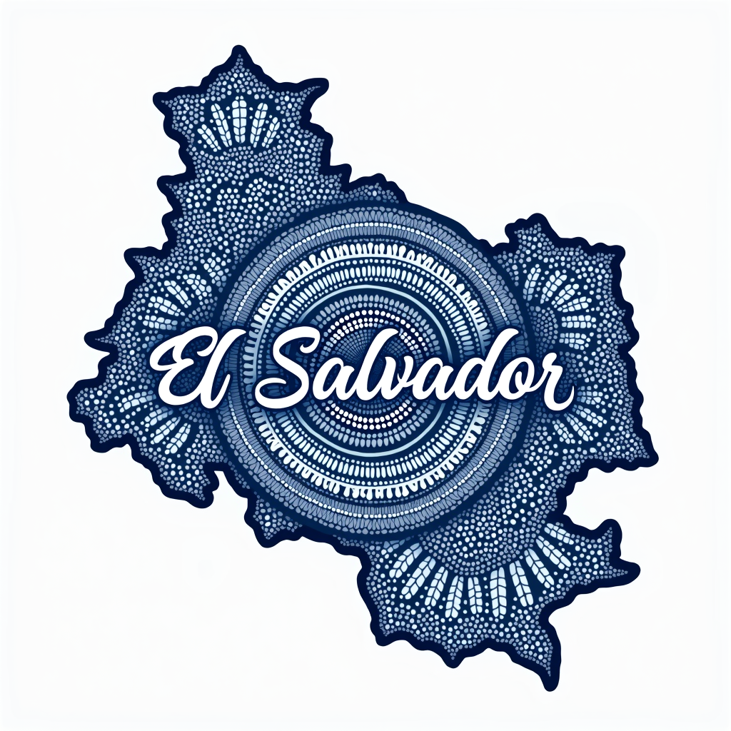 El Salvador Mandala Design with Intricate Patterns