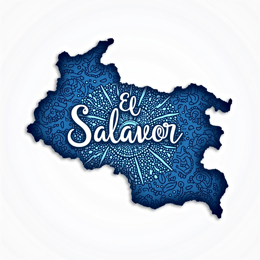 El Salvador Mandala Design with Intricate Patterns