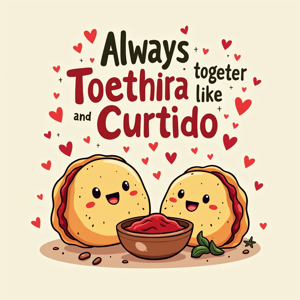 Always Together Pupusas and Curtido Design