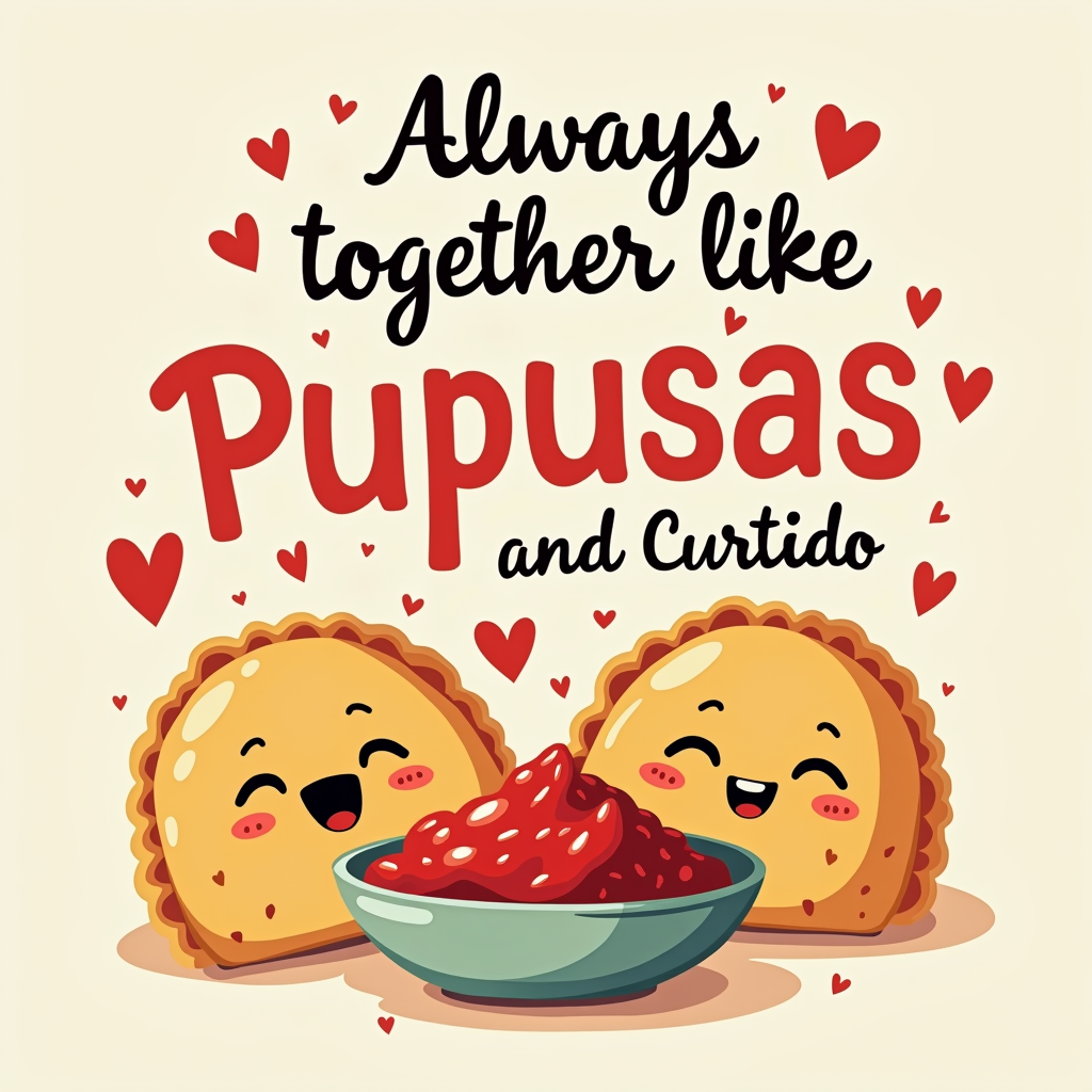 Always Together Pupusas and Curtido Design