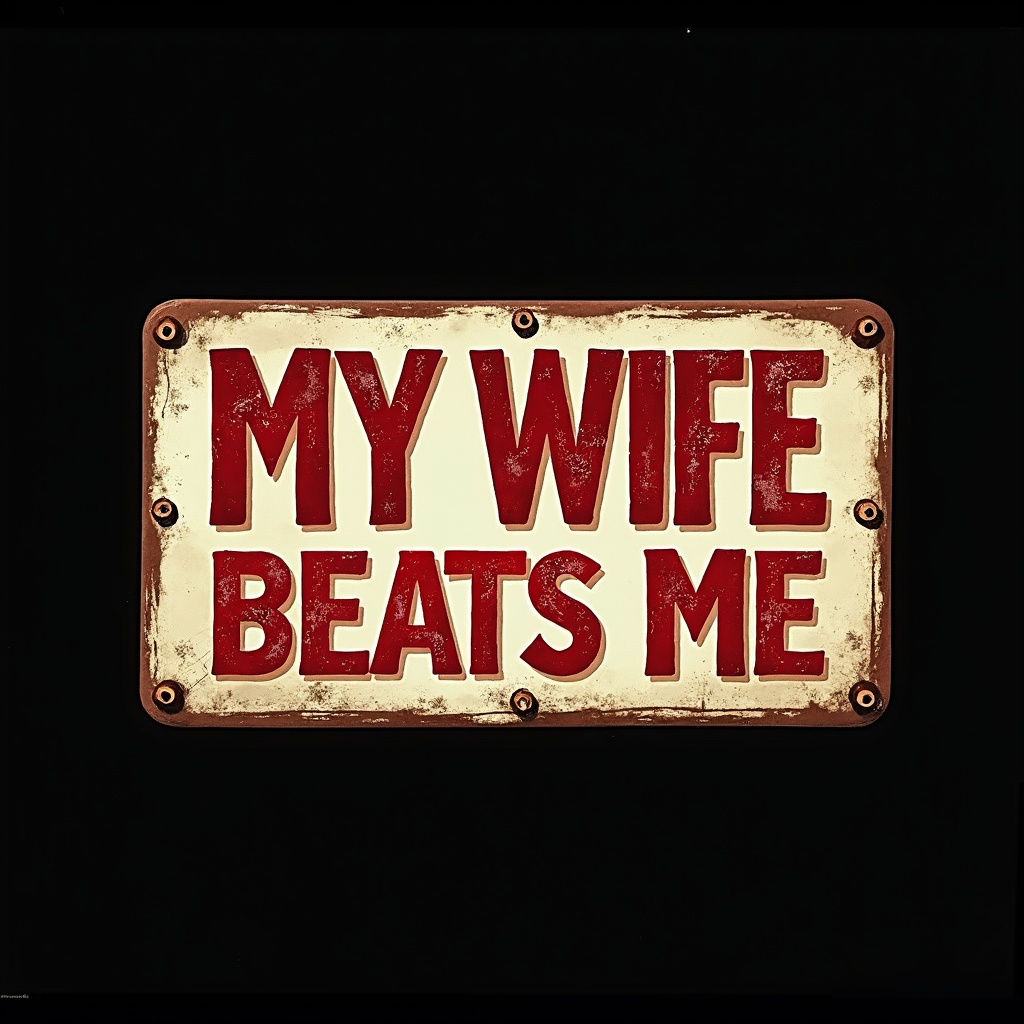 Humorous 'My Wife Beats Me' Graphic Tee