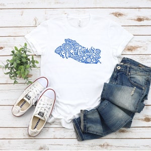 El Salvador Mandala T-Shirt, El Salvador Country Mandala T-Shirt, Camisa de El Salvador