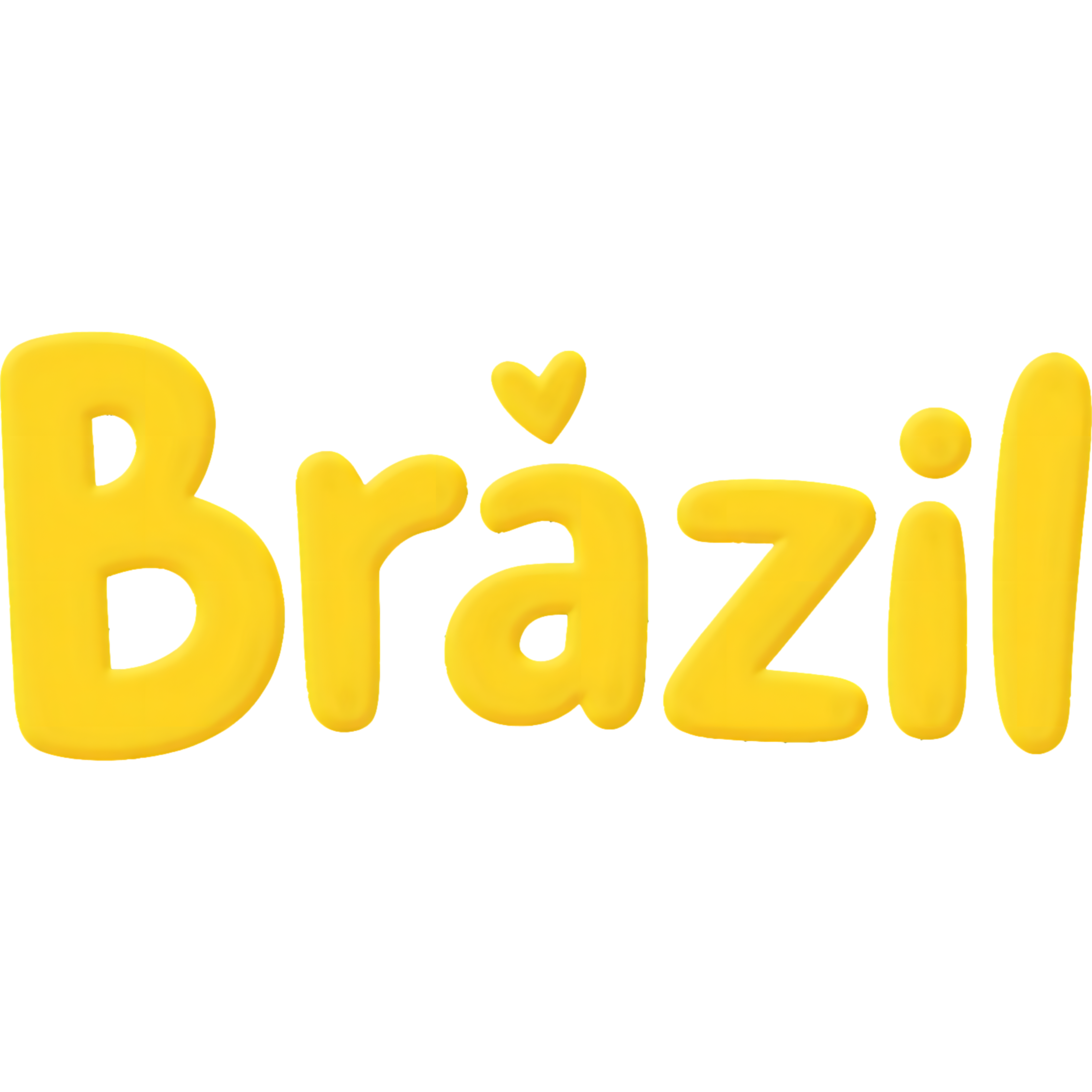 Brazil Inspired Graphic Design with Vibrant Yellow Text (Refined graphic Mode)